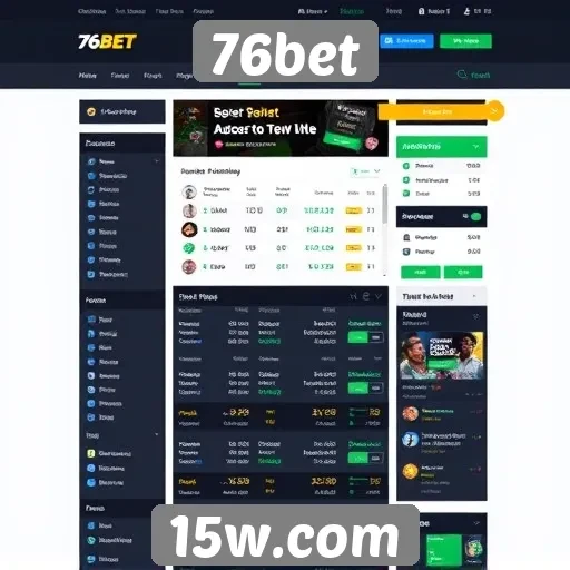 Explorando a interface do usuário no site 76bet